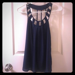 Super Cute Navy Tank